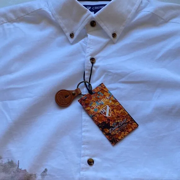 NEW Mens Cremieux Long Sleeve Button Down Shirt Cotton Down East String - Picture 8 of 10